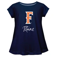 Youth Vive La Fete  Navy Cal State Fullerton Titans Toddler A-Line Top