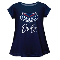 Youth Vive La Fete  Navy Florida Atlantic Owls Toddler A-Line Top