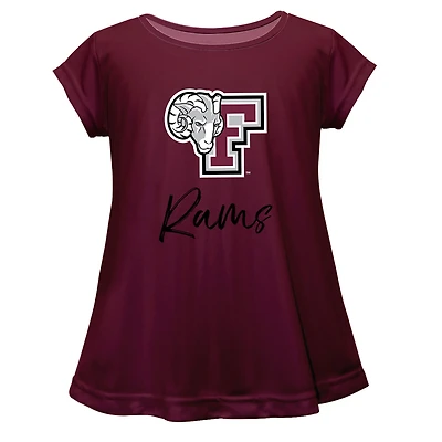 Youth Vive La Fete  Maroon Fordham Rams Toddler A-Line Top