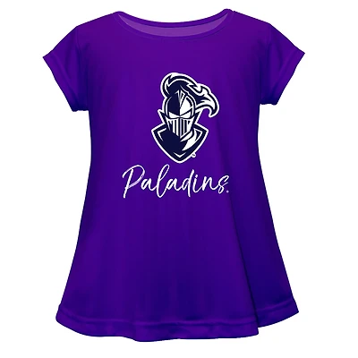 Youth Vive La Fete  Purple Furman Paladins Toddler A-Line Top