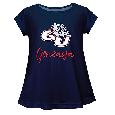 Youth Vive La Fete  Navy Gonzaga Bulldogs Toddler A-Line Top