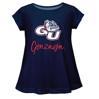 Youth Vive La Fete  Navy Gonzaga Bulldogs Toddler A-Line Top