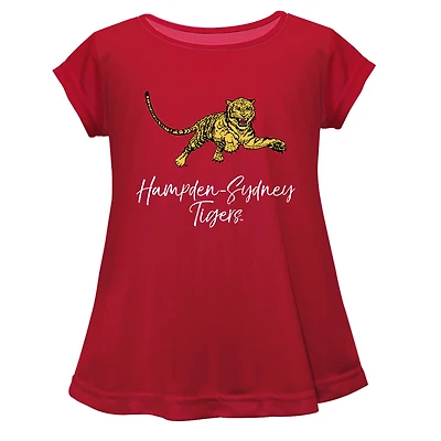 Youth Vive La Fete  Garnet Hampden-Sydney College Tigers Toddler A-Line Top