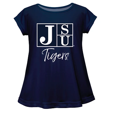 Youth Vive La Fete  Navy Jackson State Tigers Toddler A-Line Top
