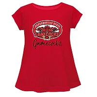 Youth Vive La Fete  Red Jacksonville State Gamecocks Toddler A-Line Top