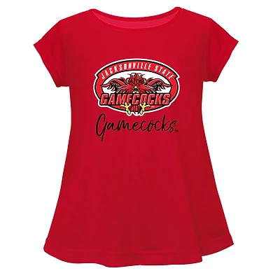 Youth Vive La Fete  Red Jacksonville State Gamecocks Toddler A-Line Top