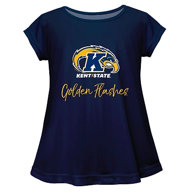 Youth Vive La Fete  Navy Kent State Golden Flashes Toddler A-Line Top