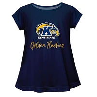 Youth Vive La Fete  Navy Kent State Golden Flashes Toddler A-Line Top