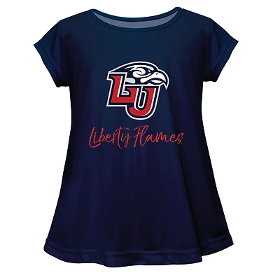 Youth Vive La Fete  Navy Liberty Flames Toddler A-Line Top