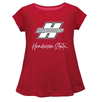 Youth Vive La Fete  Red Henderson State Reddies Toddler A-Line Top