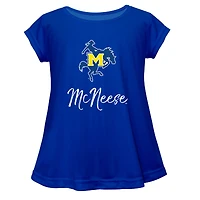 Youth Vive La Fete  Blue McNeese State Cowboys Toddler A-Line Top
