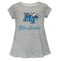 Youth Vive La Fete  Gray MTSU Blue Raiders Toddler A-Line Top
