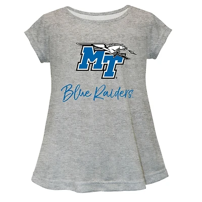 Youth Vive La Fete  Gray MTSU Blue Raiders Toddler A-Line Top