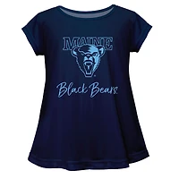 Youth Vive La Fete  Navy Maine Black Bears Toddler A-Line Top