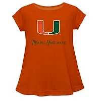 Youth Vive La Fete  Orange Miami Hurricanes Toddler A-Line Top