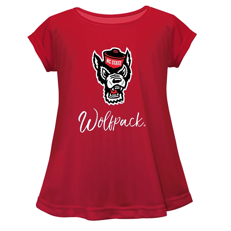 Youth Vive La Fete  Red NC State Wolfpack Toddler A-Line Top