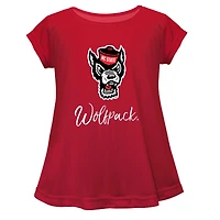 Youth Vive La Fete  Red NC State Wolfpack Toddler A-Line Top