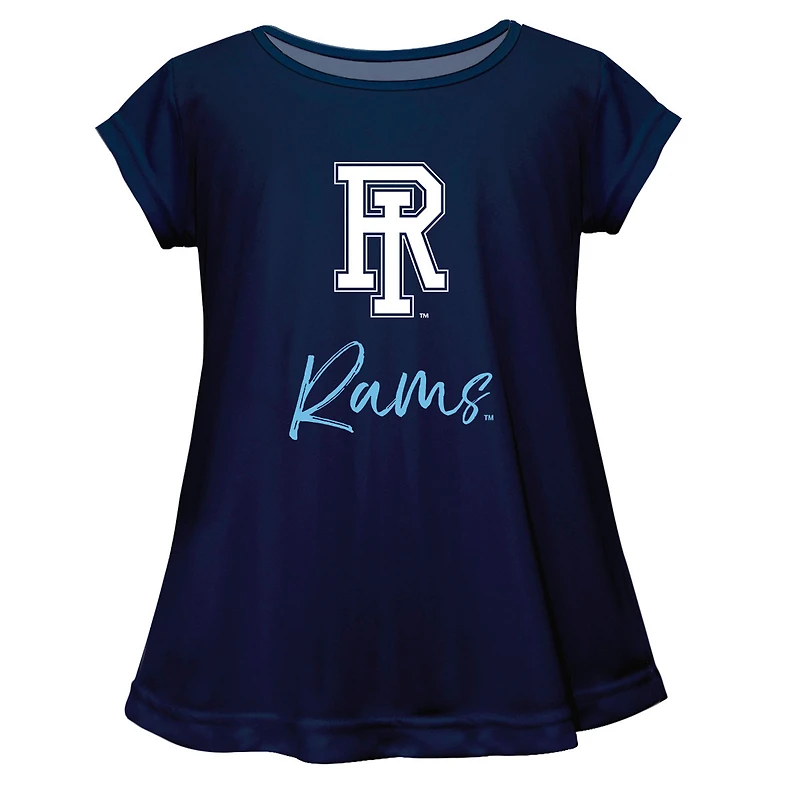 Youth Vive La Fete  Navy Rhode Island Rams Toddler A-Line Top