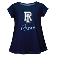 Youth Vive La Fete  Navy Rhode Island Rams Toddler A-Line Top