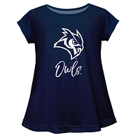 Youth Vive La Fete  Navy Rice Owls Toddler A-Line Top