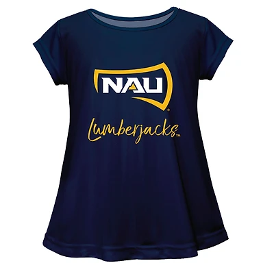 Youth Vive La Fete  Navy Northern Arizona Lumberjacks Toddler A-Line Top