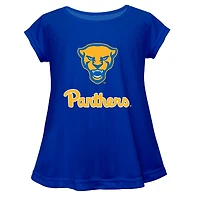 Youth Vive La Fete  Blue Pitt Panthers Toddler A-Line Top