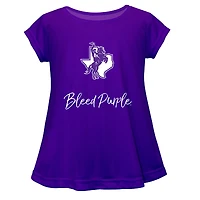 Youth Vive La Fete  Purple Tarleton State Texans Toddler A-Line Top