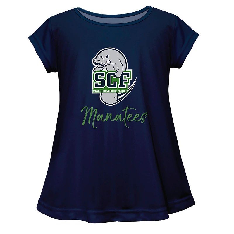 Youth Vive La Fete  Navy State College of Florida Manatee-Sarasota Toddler A-Line Top