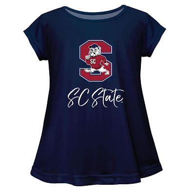 Youth Vive La Fete  Navy South Carolina State Bulldogs Toddler A-Line Top