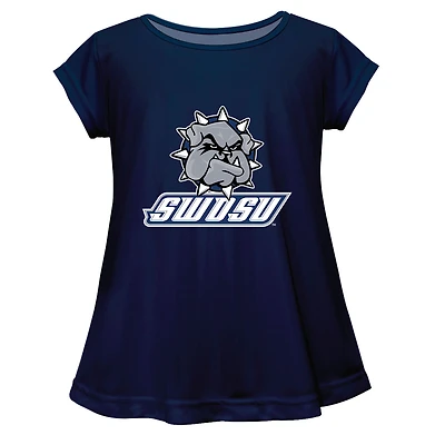 Youth Vive La Fete  Navy Southwestern Oklahoma State Bulldogs Toddler A-Line Top