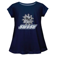 Youth Vive La Fete  Navy Southwestern Oklahoma State Bulldogs Toddler A-Line Top