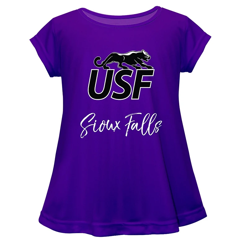 Youth Vive La Fete  Purple University of Sioux Falls Cougars Toddler A-Line Top