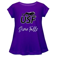 Youth Vive La Fete  Purple University of Sioux Falls Cougars Toddler A-Line Top