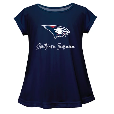 Youth Vive La Fete  Navy Southern Indiana Screaming Eagles Toddler A-Line Top