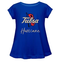 Youth Vive La Fete  Blue Tulsa Golden Hurricane Toddler A-Line Top