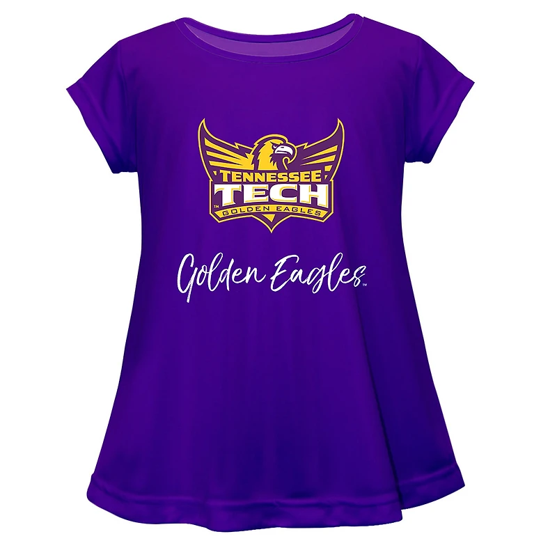 Youth Vive La Fete  Purple Tennessee Tech Golden Eagles Toddler A-Line Top
