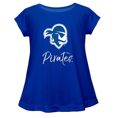 Youth Vive La Fete  Blue Seton Hall Pirates Toddler A-Line Top