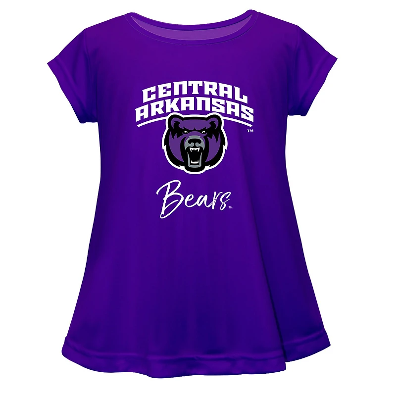 Youth Vive La Fete  Purple Central Arkansas Bears Toddler A-Line Top