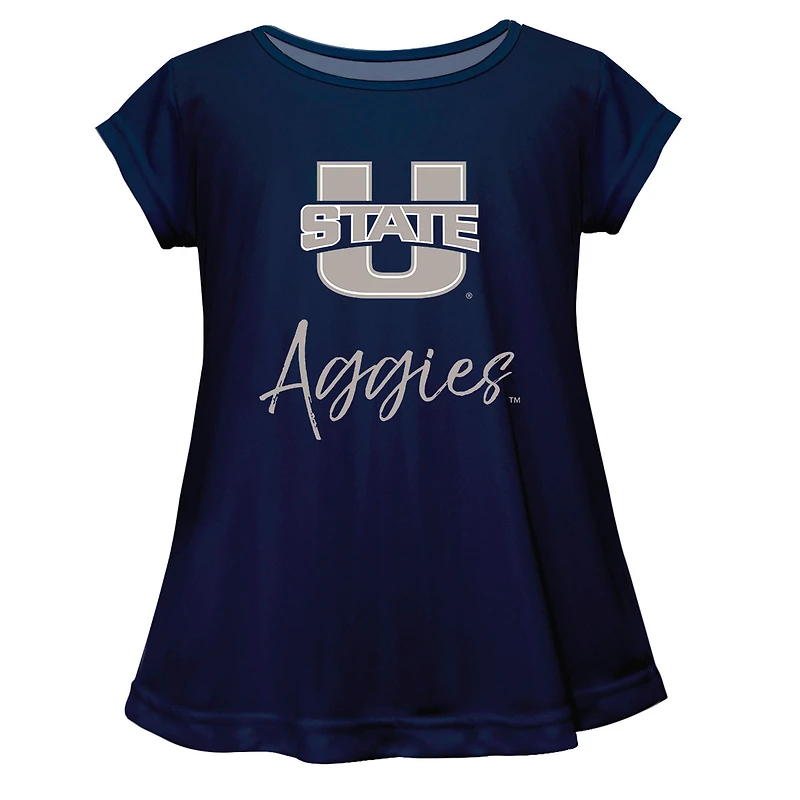 Youth Vive La Fete  Navy Utah State Aggies Toddler A-Line Top