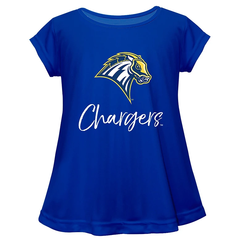 Youth Vive La Fete  Blue University of New Haven Chargers Toddler A-Line Top
