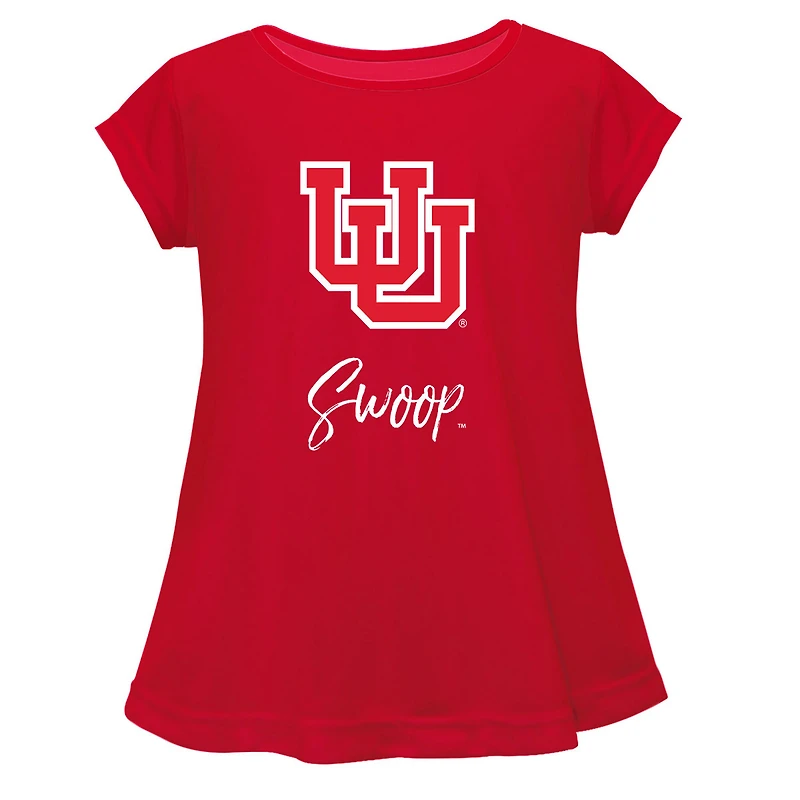 Youth Vive La Fete  Red Utah Utes Toddler A-Line Top