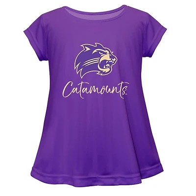 Youth Vive La Fete  Purple Western Carolina Catamounts Toddler A-Line Top