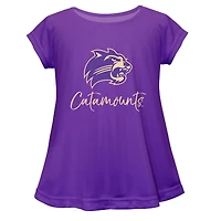 Youth Vive La Fete  Purple Western Carolina Catamounts Toddler A-Line Top
