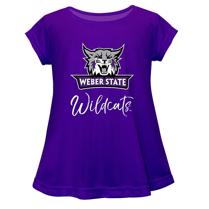 Youth Vive La Fete  Purple Weber State Wildcats Toddler A-Line Top