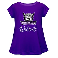 Youth Vive La Fete  Purple Weber State Wildcats Toddler A-Line Top