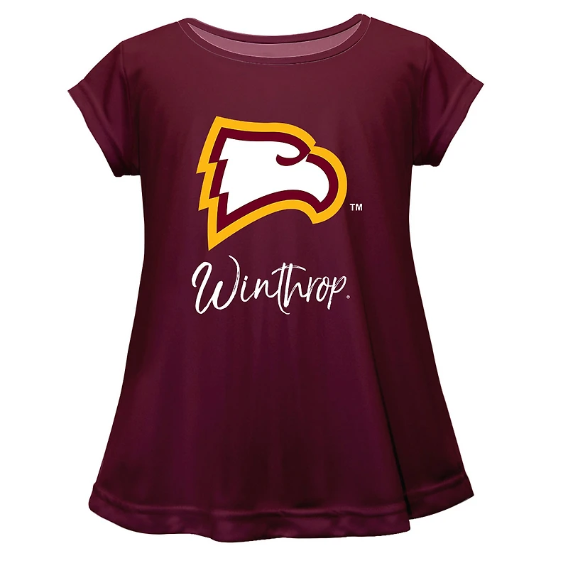 Youth Vive La Fete  Maroon Winthrop Eagles Toddler A-Line Top