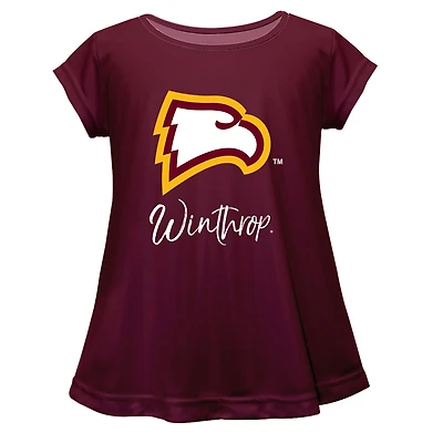 Youth Vive La Fete  Maroon Winthrop Eagles Toddler A-Line Top