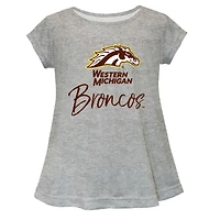 Youth Vive La Fete  Gray Western Michigan Broncos Toddler A-Line Top