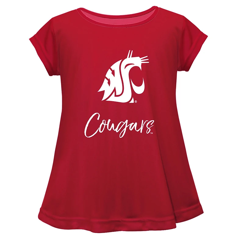 Youth Vive La Fete Crimson Washington State Cougars Toddler A-Line Top
