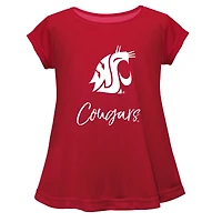 Youth Vive La Fete  Crimson Washington State Cougars Toddler A-Line Top